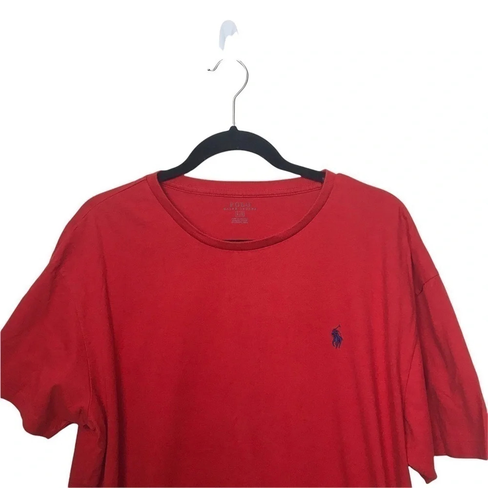 Polo Ralph Lauren Red Short Sleeve Crew Neck T-Shirt Tee